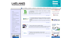 Desktop Screenshot of laes-haes.com.br